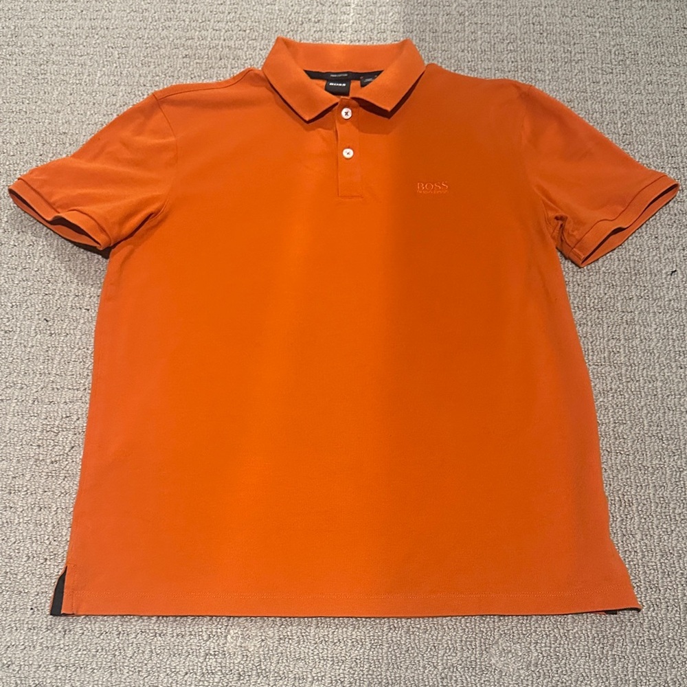 Hugo Boss Vibrant Orange Polo Shirt